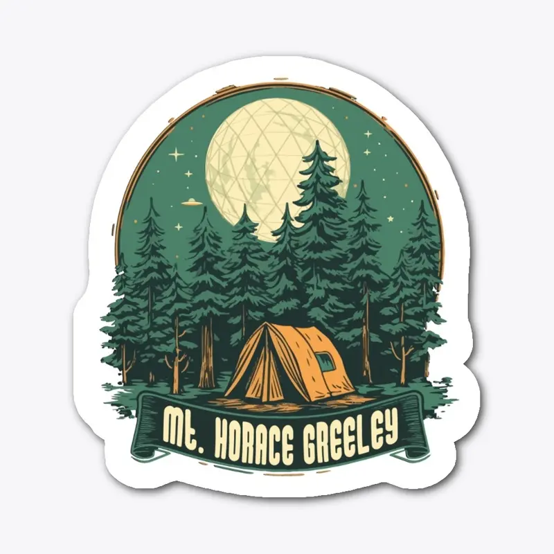 Mt Horace Greeley Decal